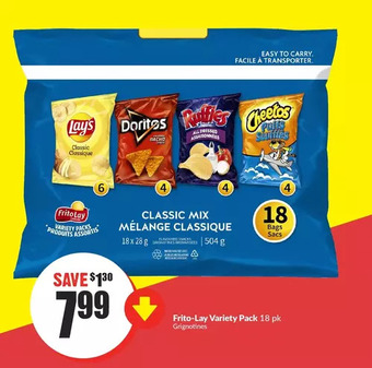 FreshCo Frito-lay variety pack offer