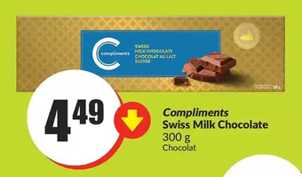 FreshCo Compliments swiss milk chocolate offer