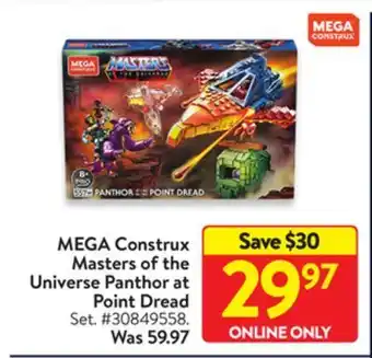 Walmart Mega construx masters of the universe panthor at point dread offer