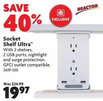 Home Hardware Socket shelf ultra offer