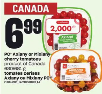 Independent Grocer Pc axiany or mixiany cherry tomatoes offer