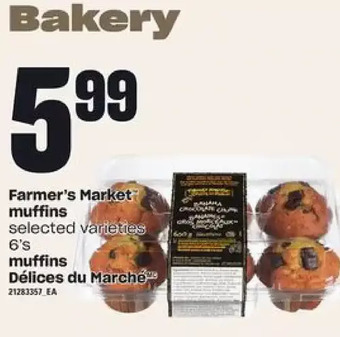 Independent Grocer Farmer's market muffins offer