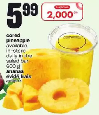 Independent Grocer Cored pineapple offer