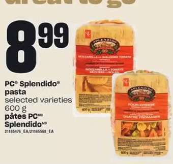 Independent Grocer Pc splendido pasta offer