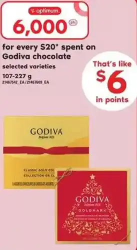 Loblaws Godiva chocolate offer