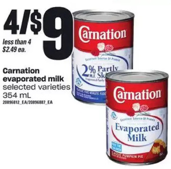 Loblaws Carnation evaporated milk offer