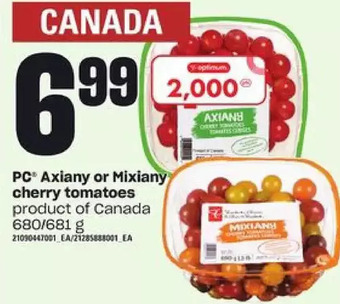 Loblaws Pc axiany or mixiany cherry tomatoes offer