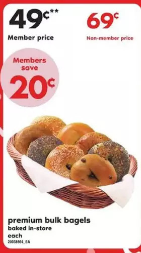 Loblaws Premium bulk bagels offer