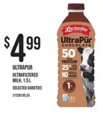 Loblaws Ultrapur ultrafiltered milk offer