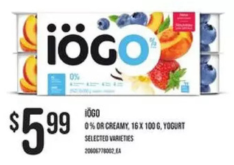 Loblaws Iögo yogurt offer