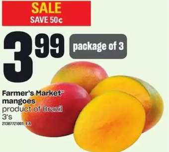 Loblaws Farmer's market mangoes offer