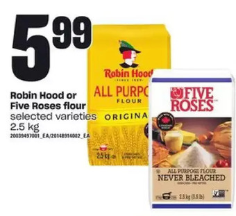 Loblaws Robin hood or five roses flour offer