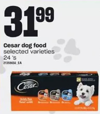 Loblaws Cesar dog food offer