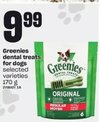 Loblaws Greenies dental treats for dogs offer