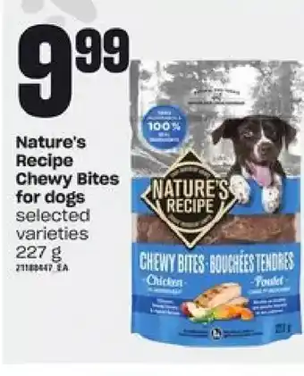 Loblaws Nature's recipe chewy bites for dogs offer