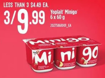 Loblaws Yoplait minigo offer