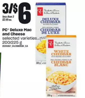 Zehrs Markets Pc deluxe mac and cheese offer