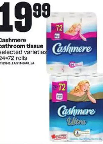 Zehrs Markets Cashmere bathroom tissue offer