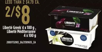 Zehrs Markets Liberte greek, liberte mediterranee offer