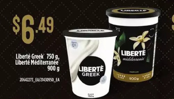 Zehrs Markets Liberté greek, liberté méditerranée offer