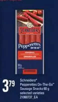 Zehrs Markets Schneiders pepperettes on-the-go sausage snacks offer