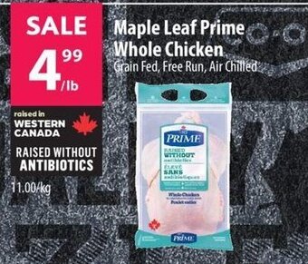Co-op maple Leaf prime Whole Chicken offer