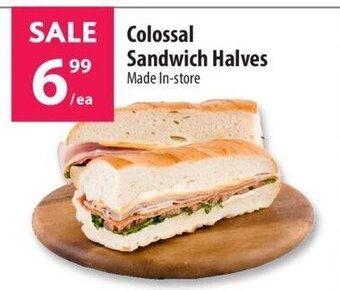 Co-op Colossal Sandwich Halves offer