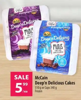 Co-op McCAin Deep'n Delicious Cakes offer