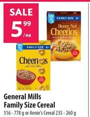 Co-op General Mills Family Size Cereal offer
