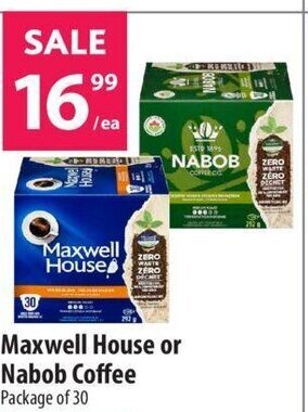 Co-op Maxwell House Or Nabob Coffee offer