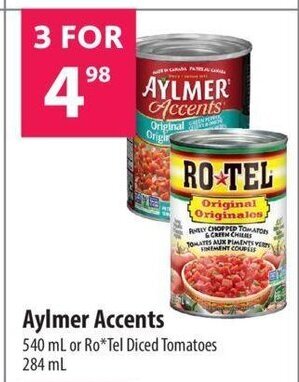 Co-op Aylmer Accents offer