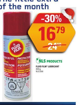 NAPA Auto Parts Fluid film lubricant offer