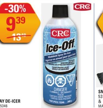 NAPA Auto Parts Crc spray de-icer offer