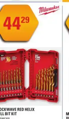NAPA Auto Parts Shockwave red helix drill bit kit offer