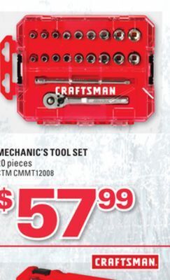 NAPA Auto Parts Craftsman mechanic's tool set offer