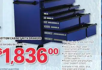 NAPA Auto Parts Carlyle bottom cabinet with drawers 41" offer