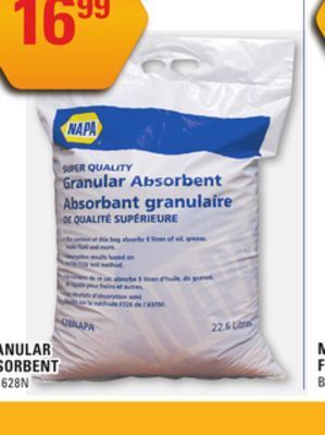 NAPA Auto Parts Napa granular absorbent offer