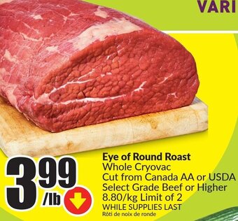FreshCo Eye of Round Roast offer