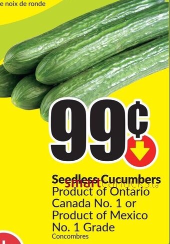 FreshCo Seedless Cucumbers offer