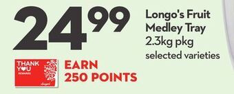 Longo's Longo's fruit medley tray offer