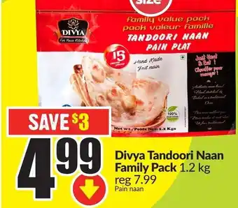 FreshCo Divya Tandoori Naan Family Pack 1.2kg offer