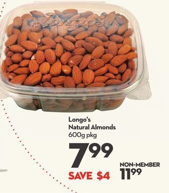 Longo's Longo's natural almonds offer