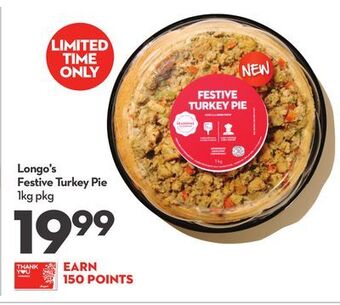 Longo's Longo's festive turkey pie offer