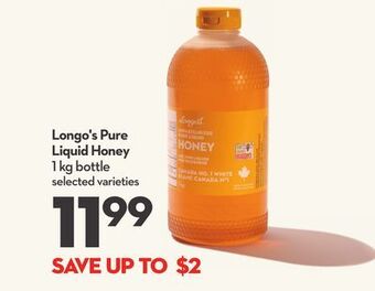 Longo's Longo's pure liquid honey offer
