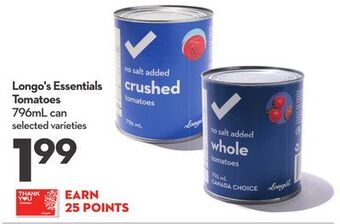 Longo's Longo's essentials tomatoes offer