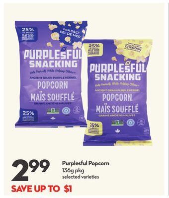 Longo's Purplesful popcorn offer