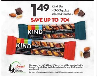 Longo's Kind bar offer