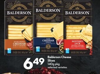 Longo's Balderson cheese slices offer