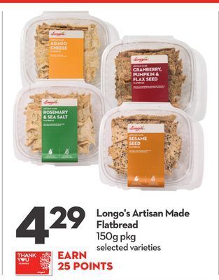 Longo's Longo's artisan made flatbread offer