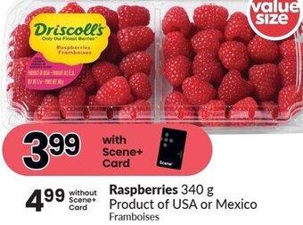 FreshCo Raspberries 340g offer